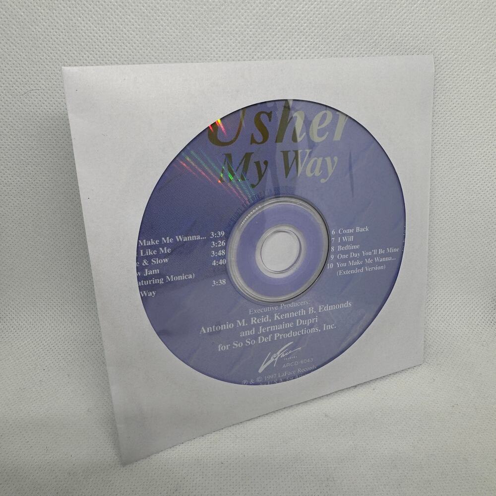 Usher My Way Audio CD 1997 LaFace Records ARCD-26043 Disc Only Nice & Slow